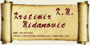 Krstimir Midanović vizit kartica